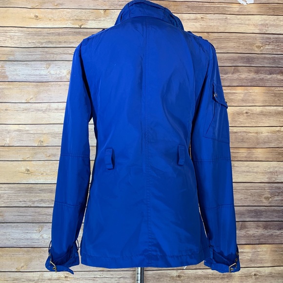 Trina Turk Hamptons Anorak Jacket Windbreaker Blue - Picture 2 of 8